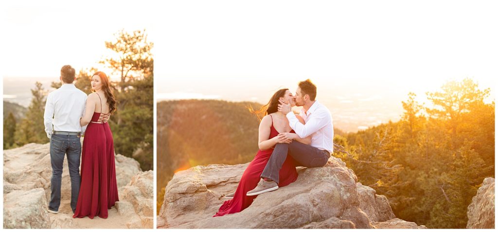 Boulder Spring Engagement Session at Lost Gulch Overlook by Danielle Lynee Photography