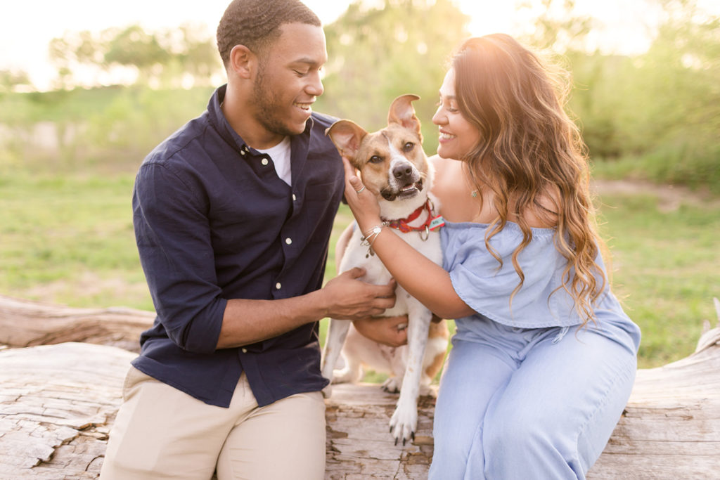 Including Your Dogs in Engagement Photos | Indy Pop Photo | Texas and Colorado Wedding Photographer | engagement photos, engagement session, dogs in photos, couples photos, outfit inspiration, ideas for outfits for photos | via indypopphoto.com
