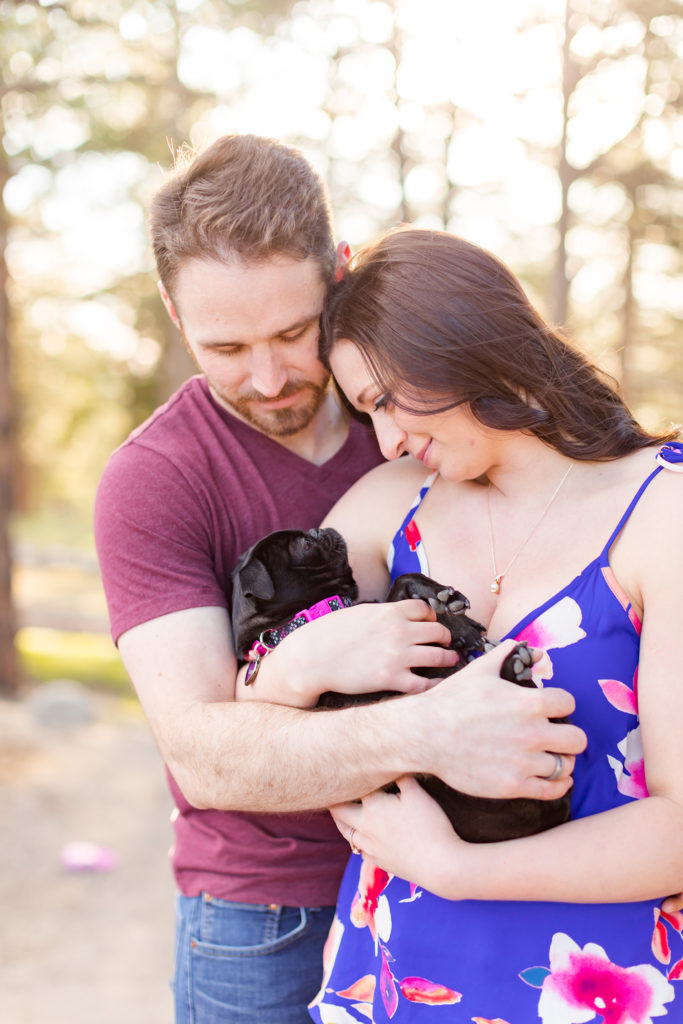 How to Include Dogs in Engagement Photos | Indy Pop Photo | Texas and Colorado Wedding Photographer | engagement photos, engagement session, dogs in photos, couples photos, outfit inspiration, ideas for outfits for photos | via indypopphoto.com