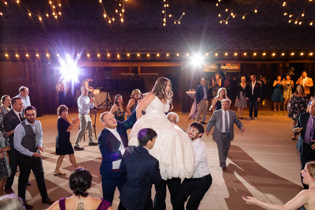 Spruce Mountain Ranch Wedding | Indy Pop Photography | Colorado Wedding Photographer | Colorado wedding inspiration, dance party, reception, fun reception, reception photos, wedding reception, bride and groom dancing, wedding party dancing | via indypopphoto.com