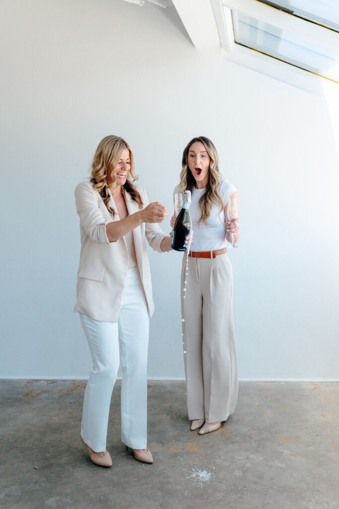 Celebration shot for personal brand photography